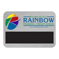 UV Inkjet Logo, Metallic Window Badges (2.25"x3.25")
